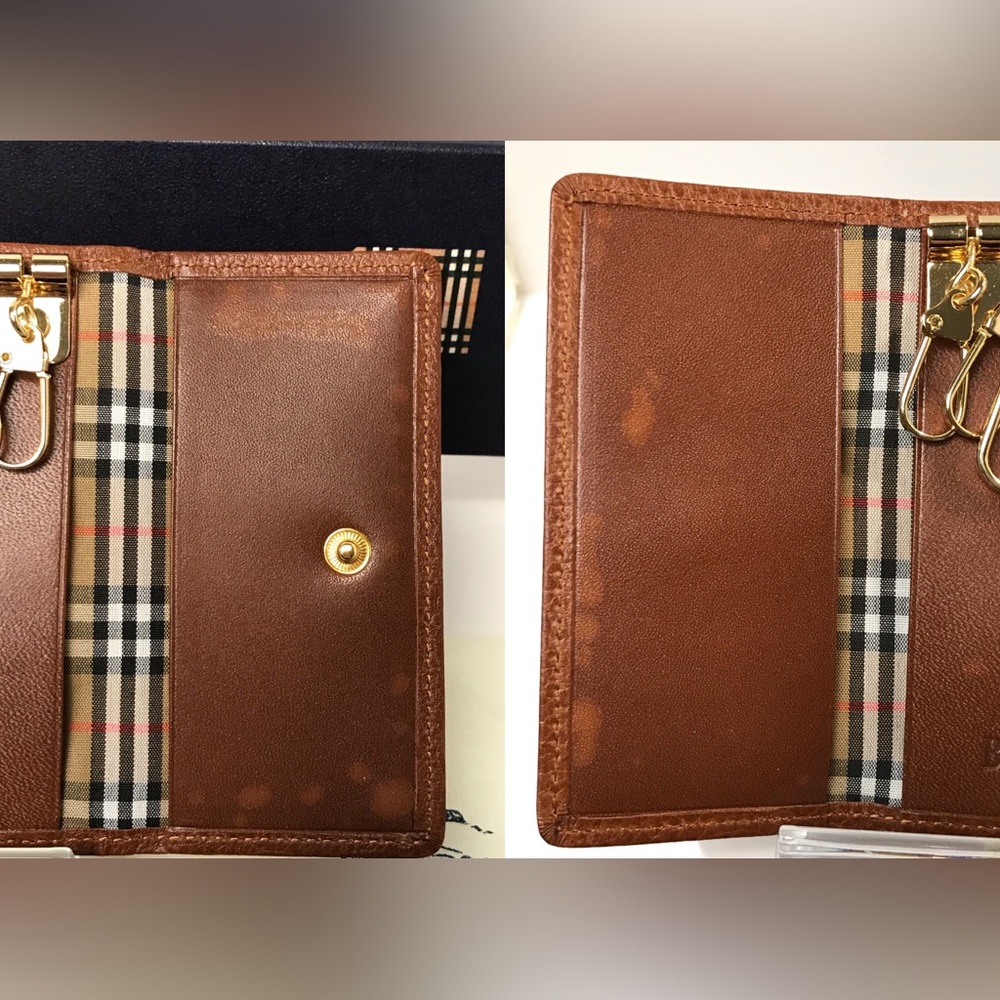 BURBERRY Leather 5-Key Holder Case 😍 - Picture 16 of 17